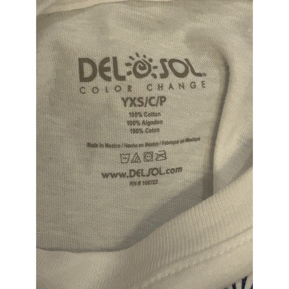 NWT Del Sol White Alaska T-Shirr Youth size XS - Picture 3 of 5